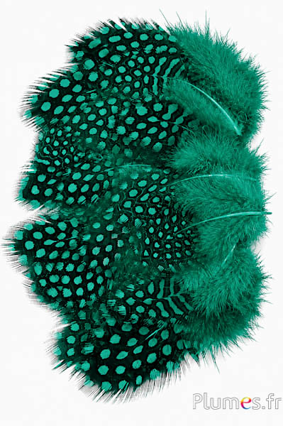 Parelhoen - 3-6 cm - smaragdgroen